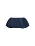 Blue denim balloon mini skirt