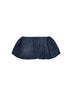 Blue denim balloon mini skirt