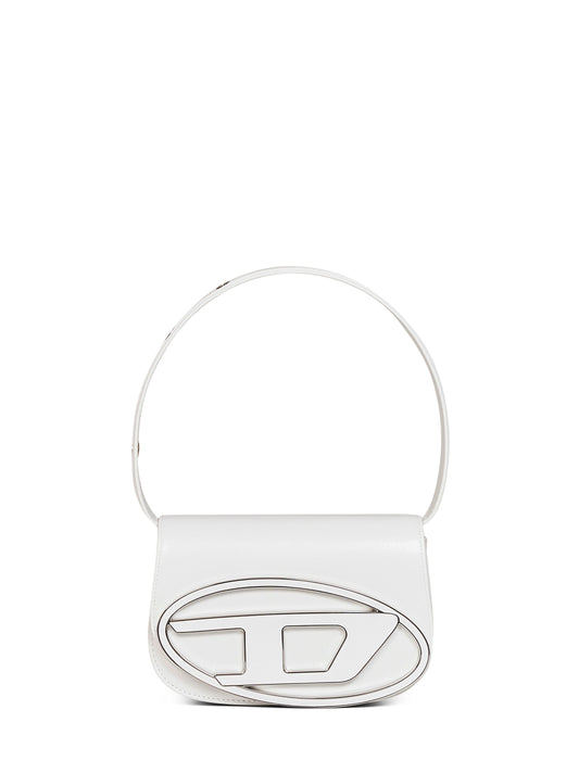 Borsa a spalla con charms 1DR bianca
