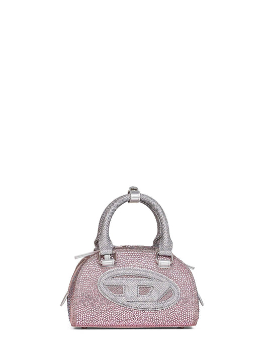 Borsa bowling piccola a tracolla 1DR Dome rosa<BR/>