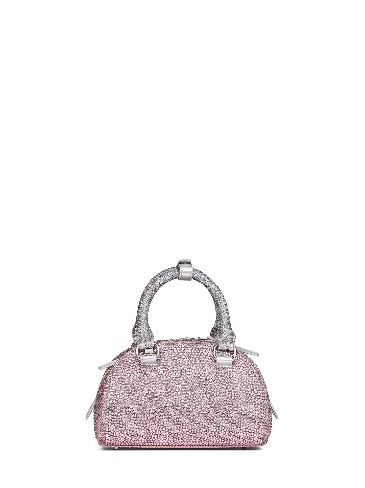 Pink 1DR Dome small bowling crossbody bag