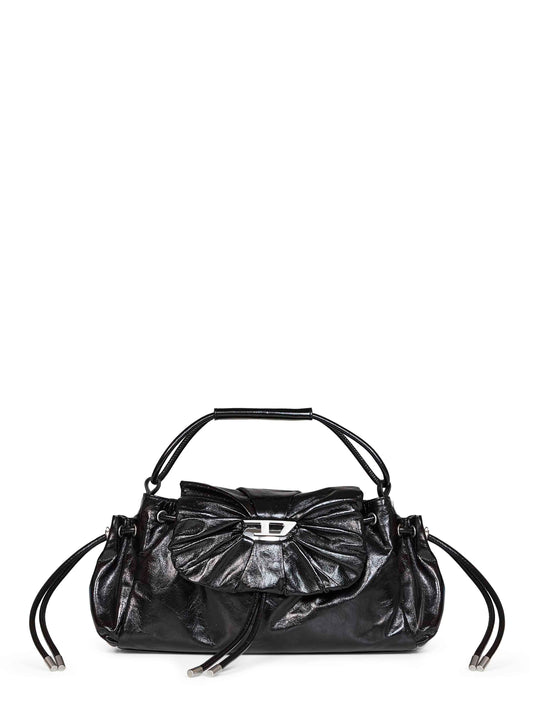 Black Scrunch-D top-handle bag