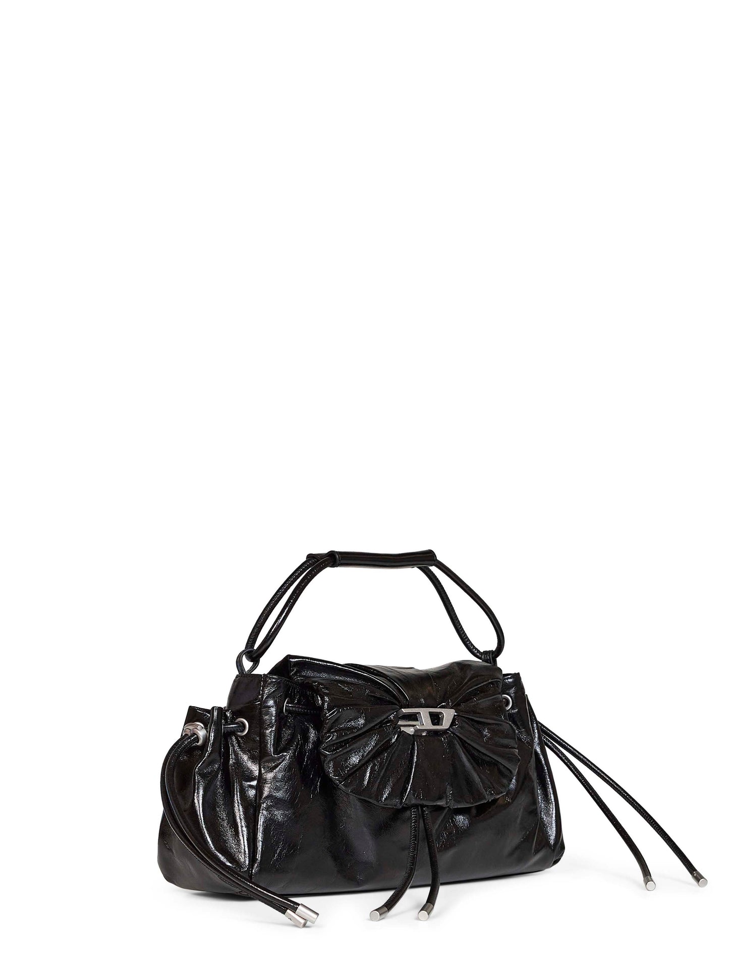 Black Scrunch-D top-handle bag