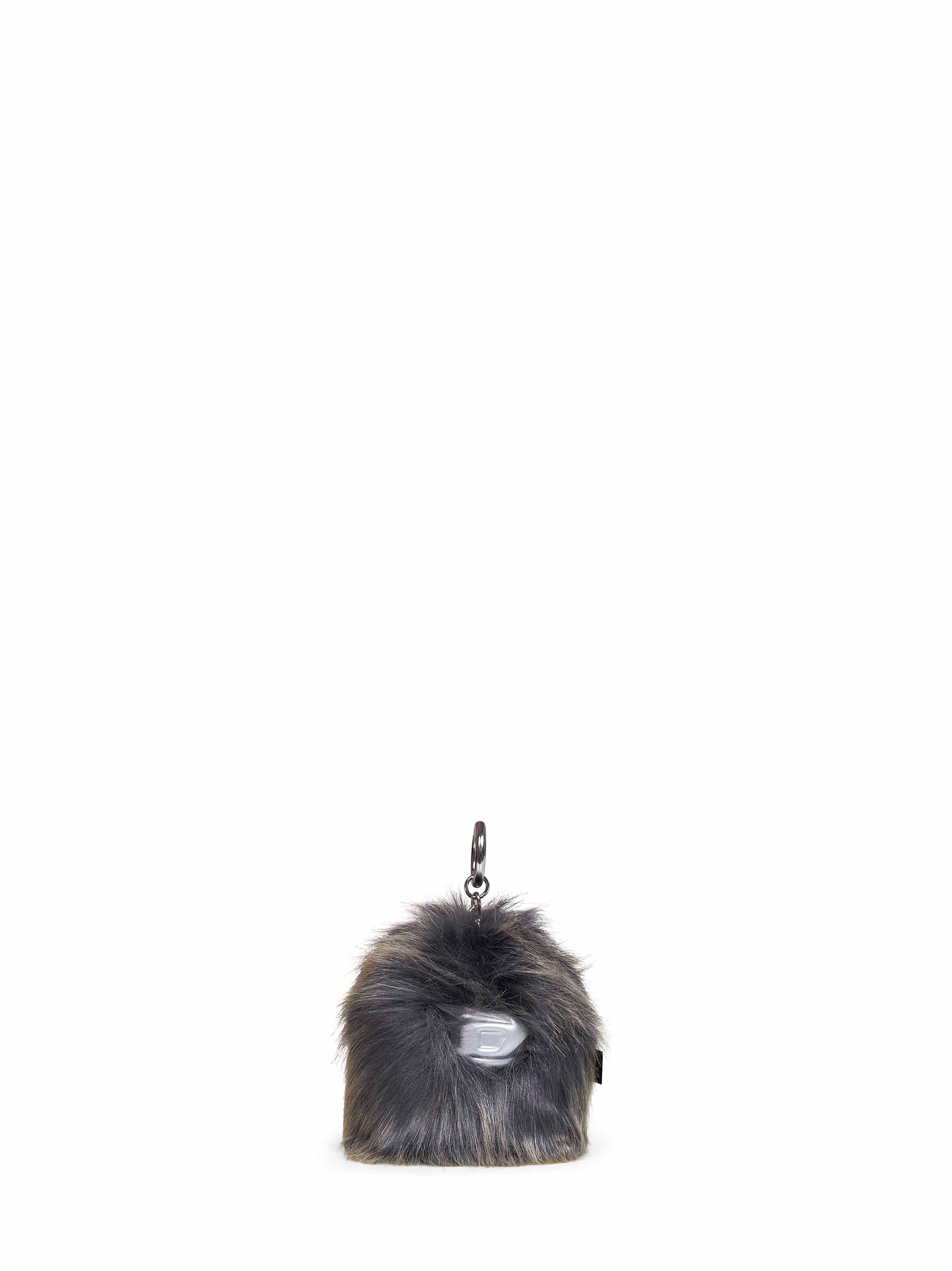 Charm peloso con pendente Monster grigio
