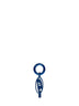 Charm in metallo Charm-Oval D blu
