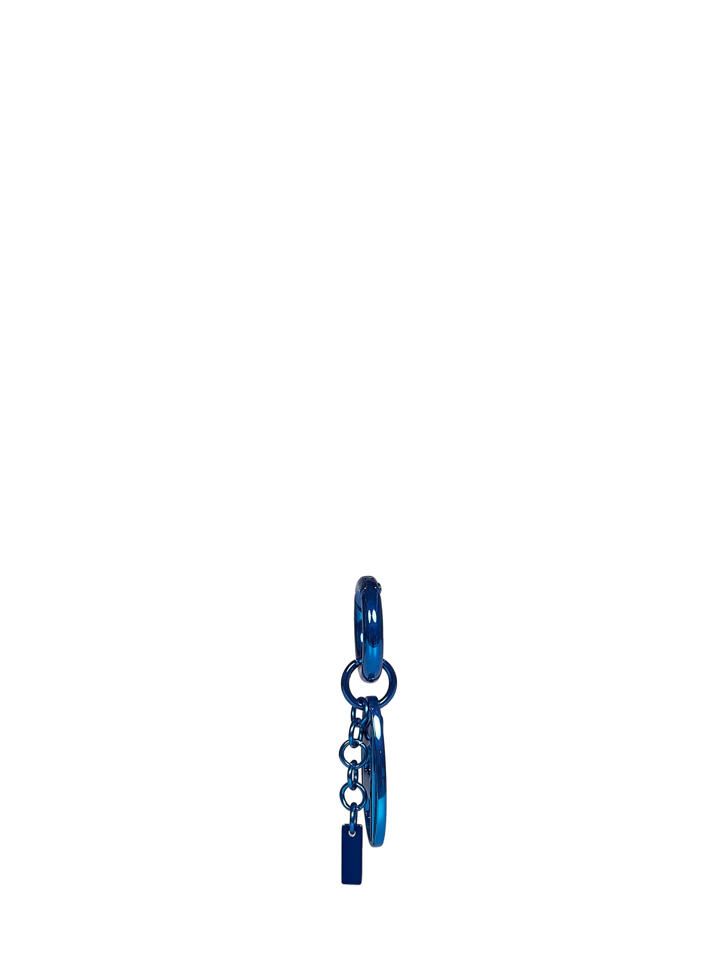 Charm in metallo Charm-Oval D blu