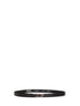 Black leather B-D-Logo belt