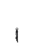 Portachiavi Charm-Lock-2 in metallo con lucchetto nero