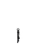 Portachiavi Charm-Lock-2 in metallo con lucchetto nero