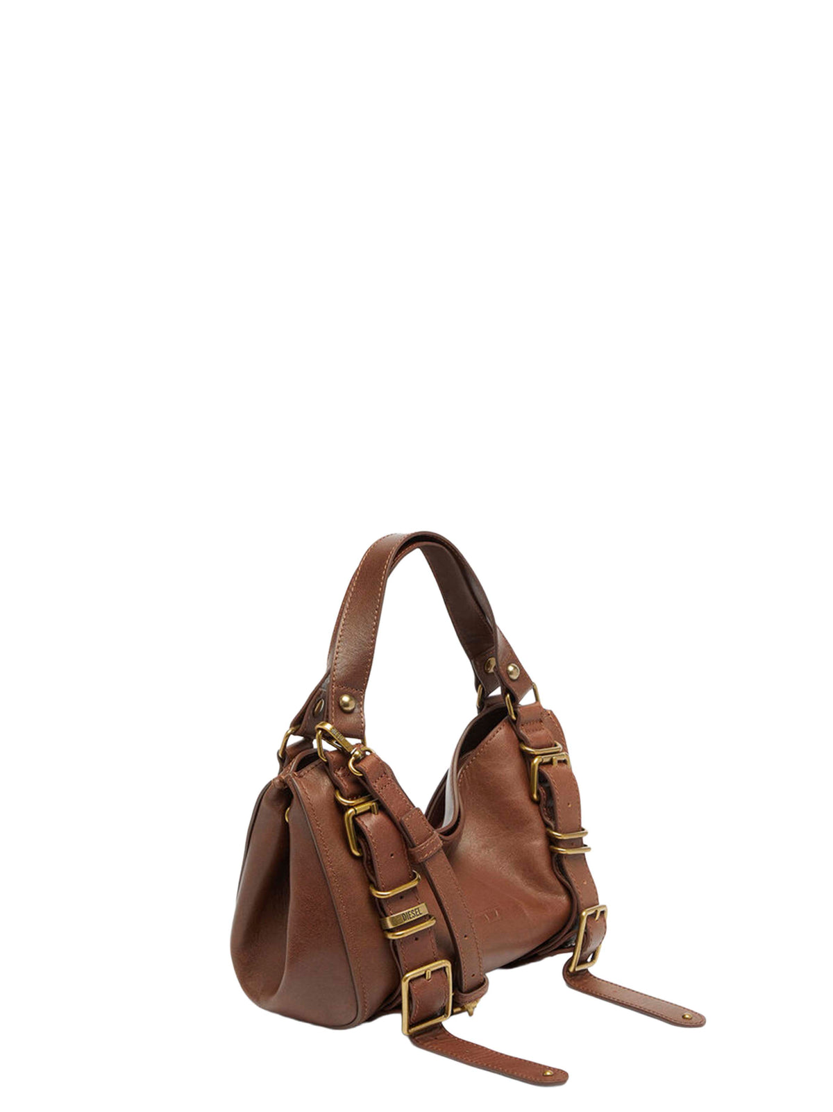 Chestnut D-One small top-handle bag