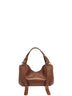 Borsa piccola con manici D-One castagna