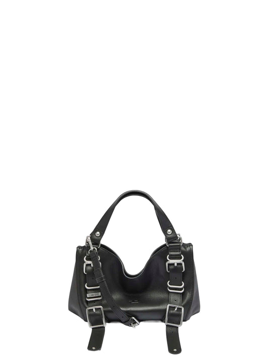Borsa piccola con manici D-One nera