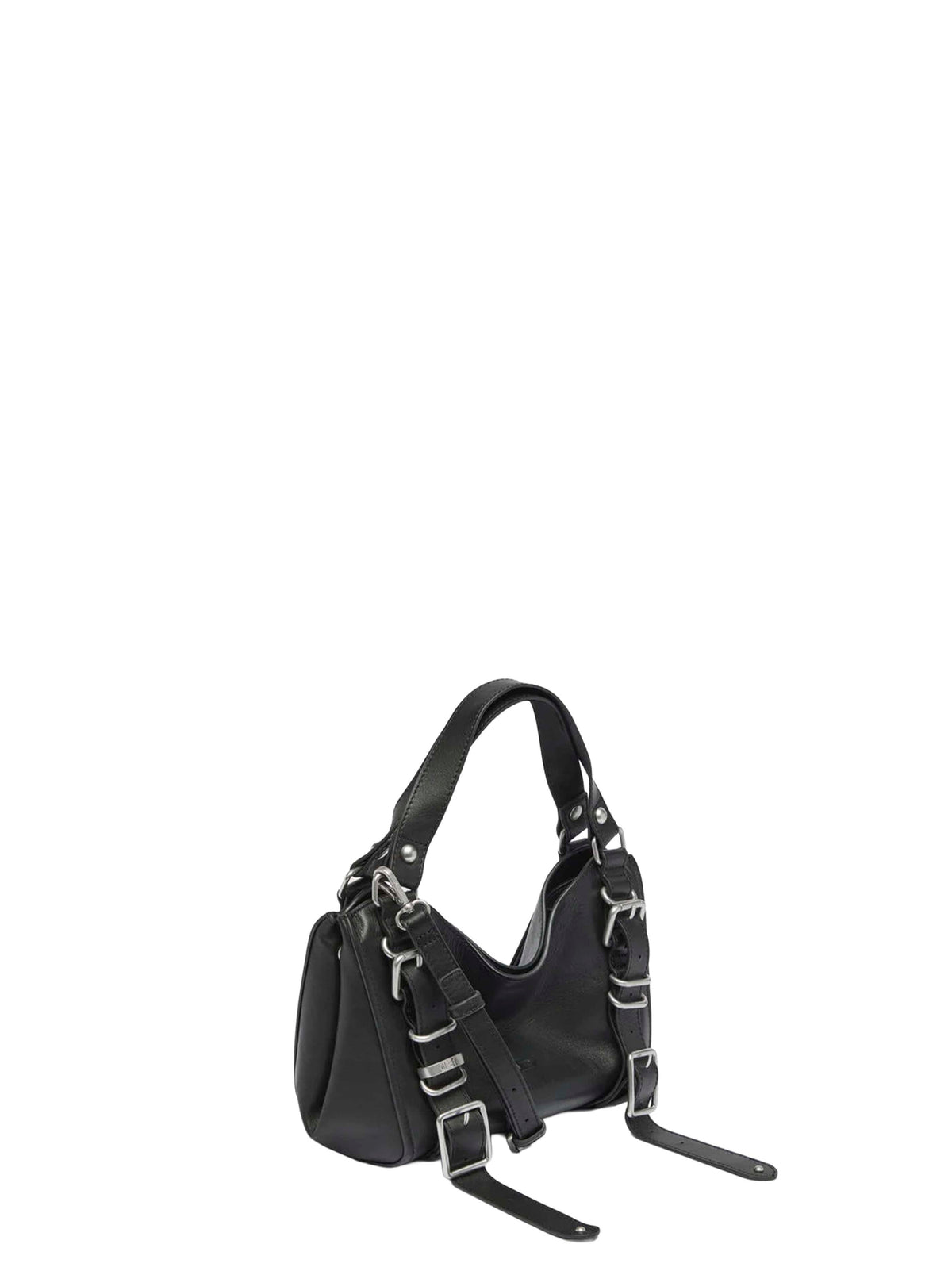Borsa piccola con manici D-One nera