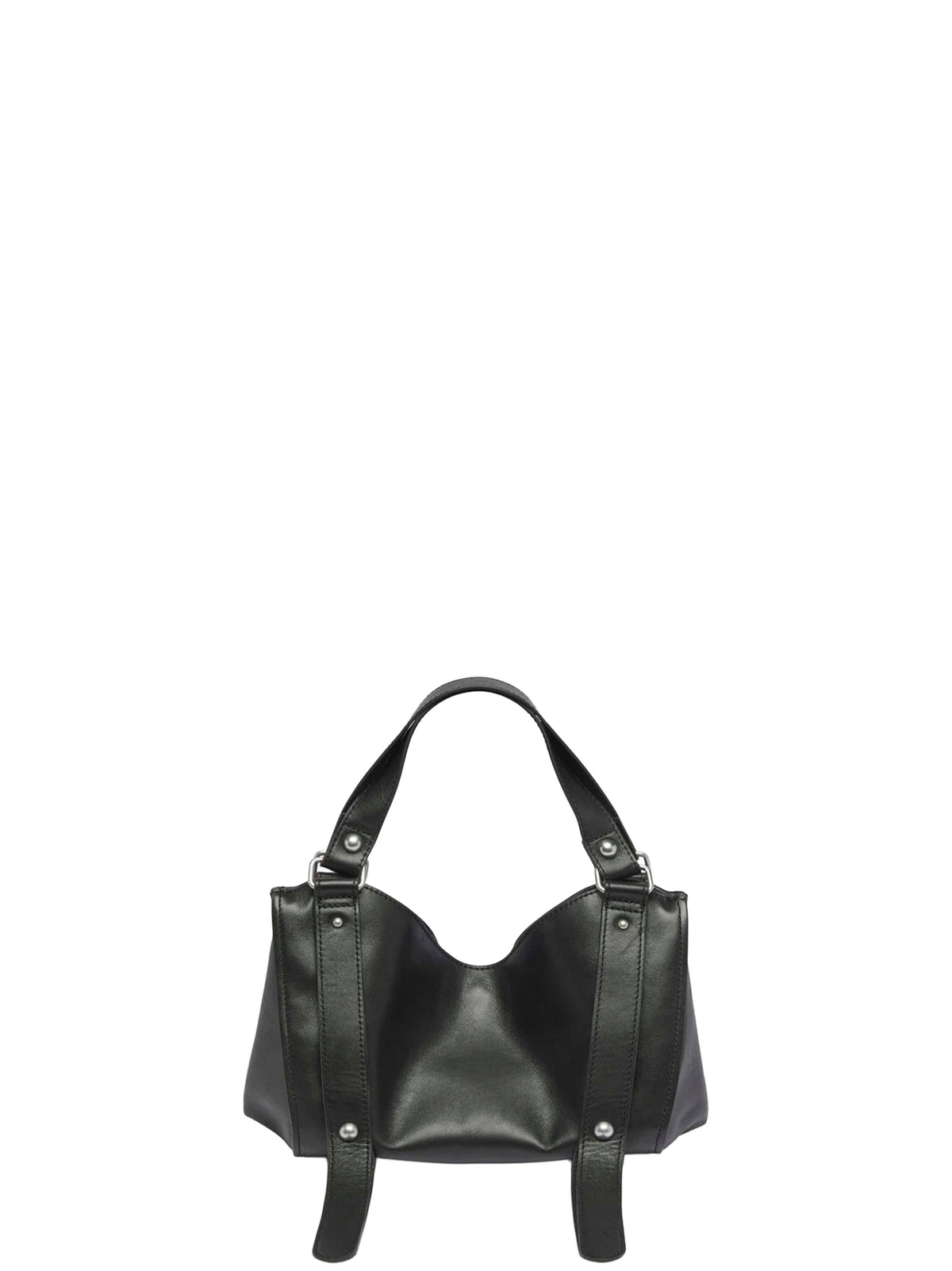 Borsa piccola con manici D-One nera