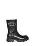 Black D-Hammer cut-out biker boots