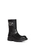 Black D-Hammer cut-out biker boots