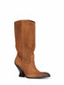 Stivali D-Luffy-75-Tube in pelle scamosciata marrone