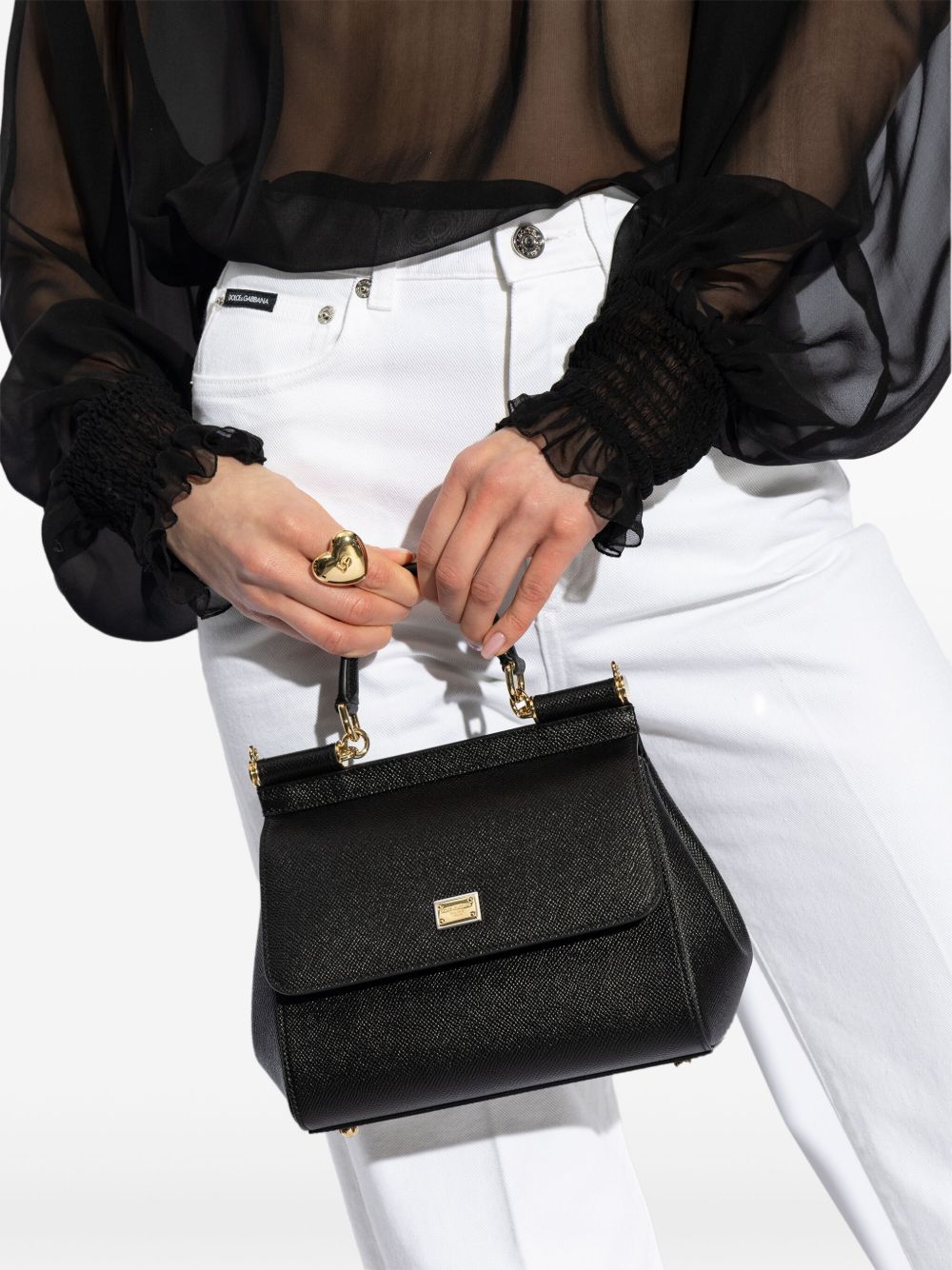 Black medium Sicily handbag