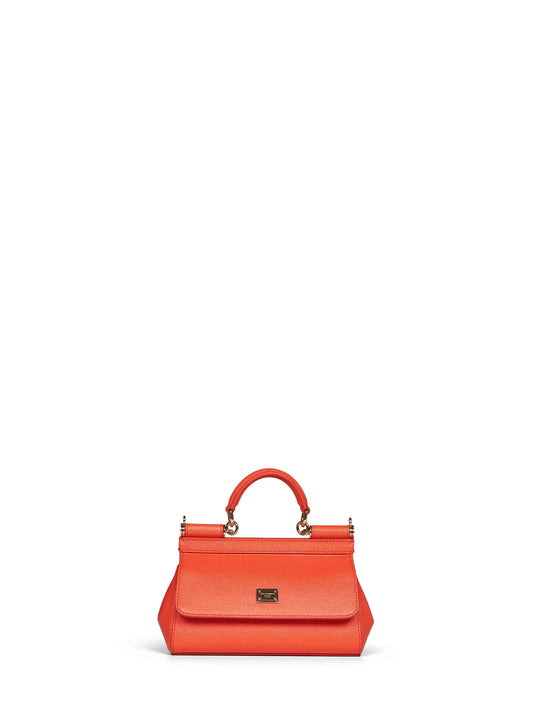 Orange mini Sicily handbag