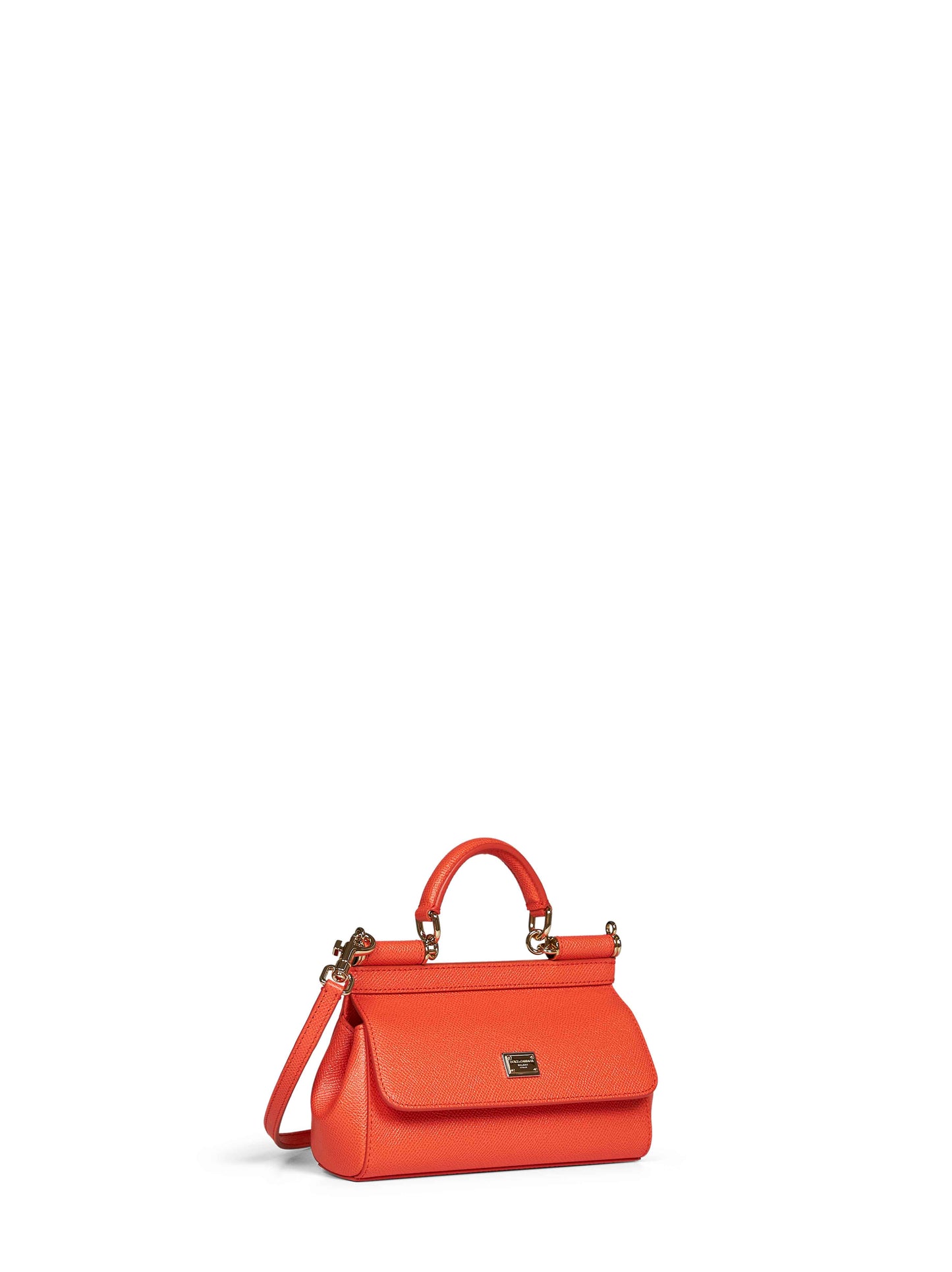 Orange mini Sicily handbag