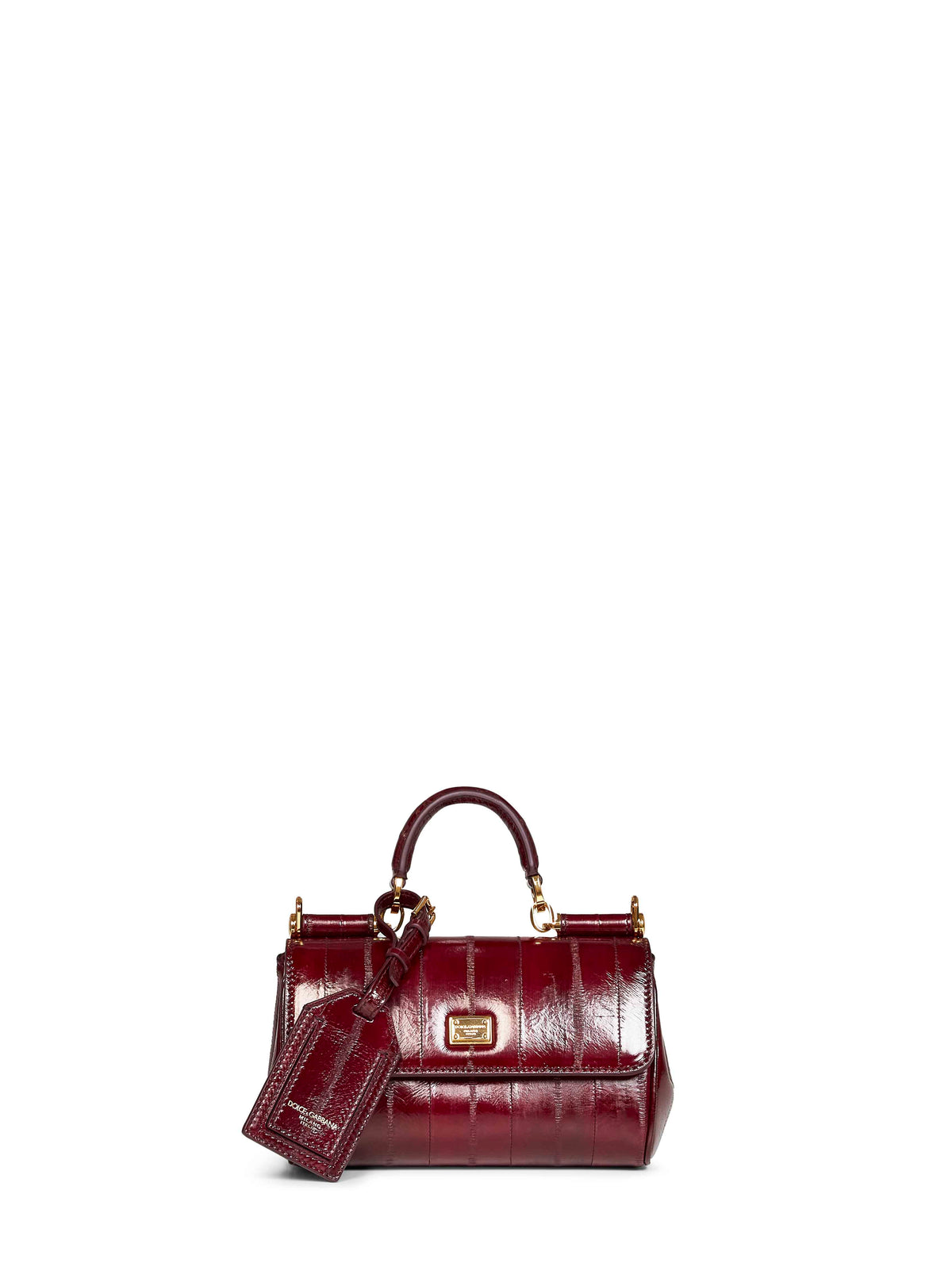 Dark cherry My Sicily mini handbag