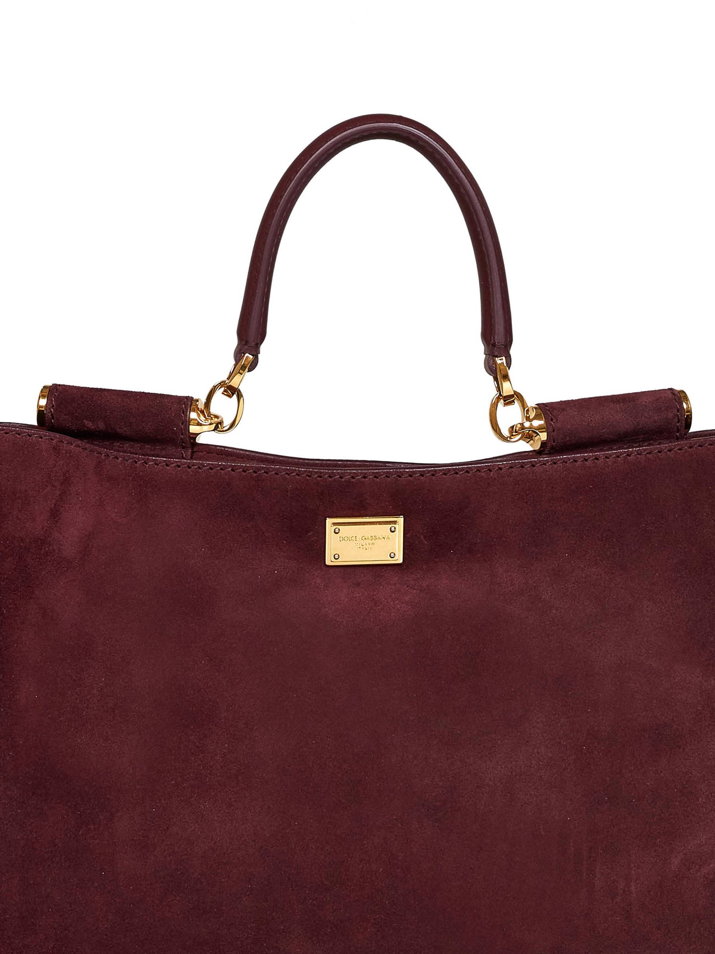Burgundy Vittoria medium handbag with shoulder strap