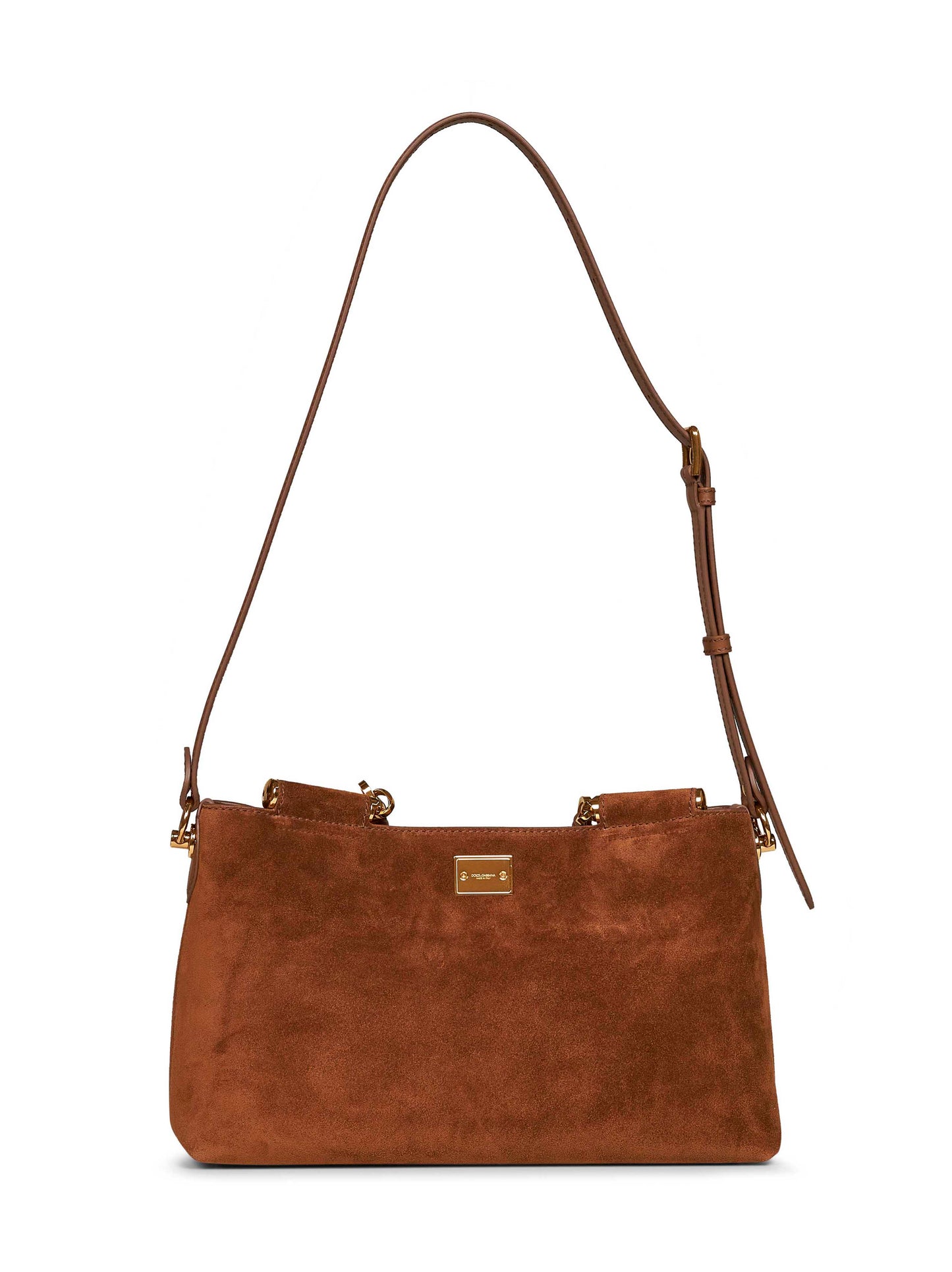 Borsa a mano con tracolla Vittoria media cammello