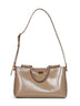 Taupe Vittoria medium handbag with shoulder strap