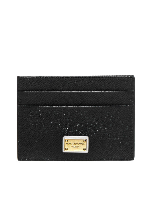 Logo-plaque card holder
