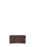 Dark brown plongé calfskin leather wallet
