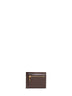 Dark brown plongé calfskin leather wallet