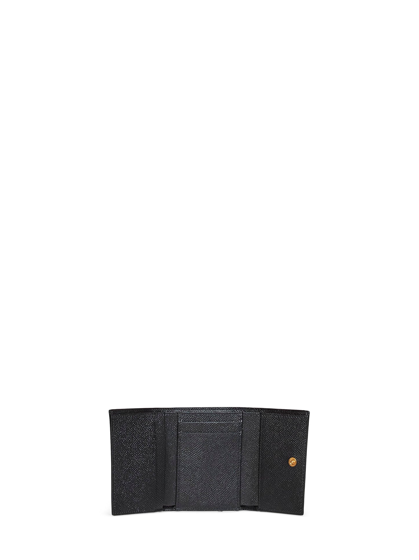 Leopard-print Dauphine leather wallet