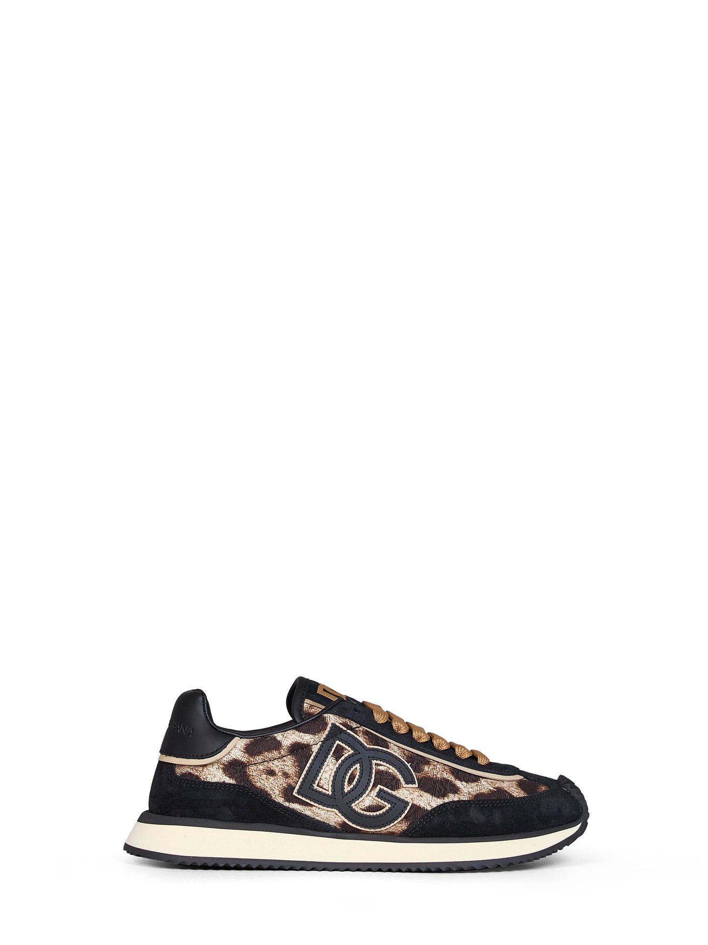 Sneakers DG Cushion in tessuto stampa Leo