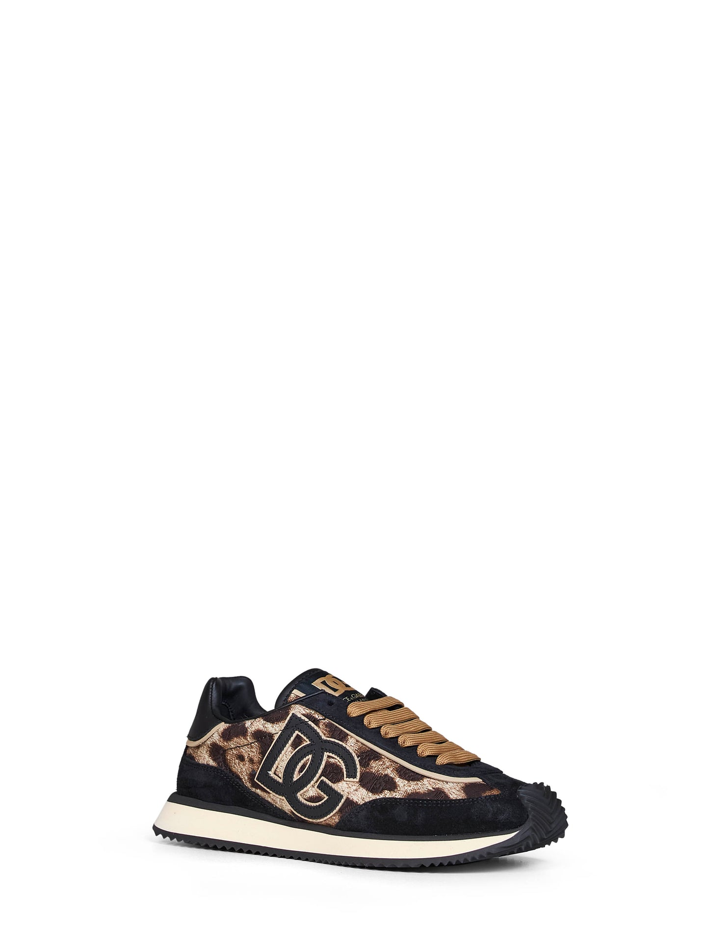 Sneakers DG Cushion in tessuto stampa Leo