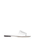 White leather slide