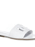 White leather slide