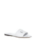White leather slide