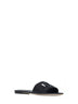 Calfskin slides with DG Millennials logo