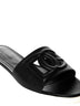 Calfskin slides with DG Millennials logo