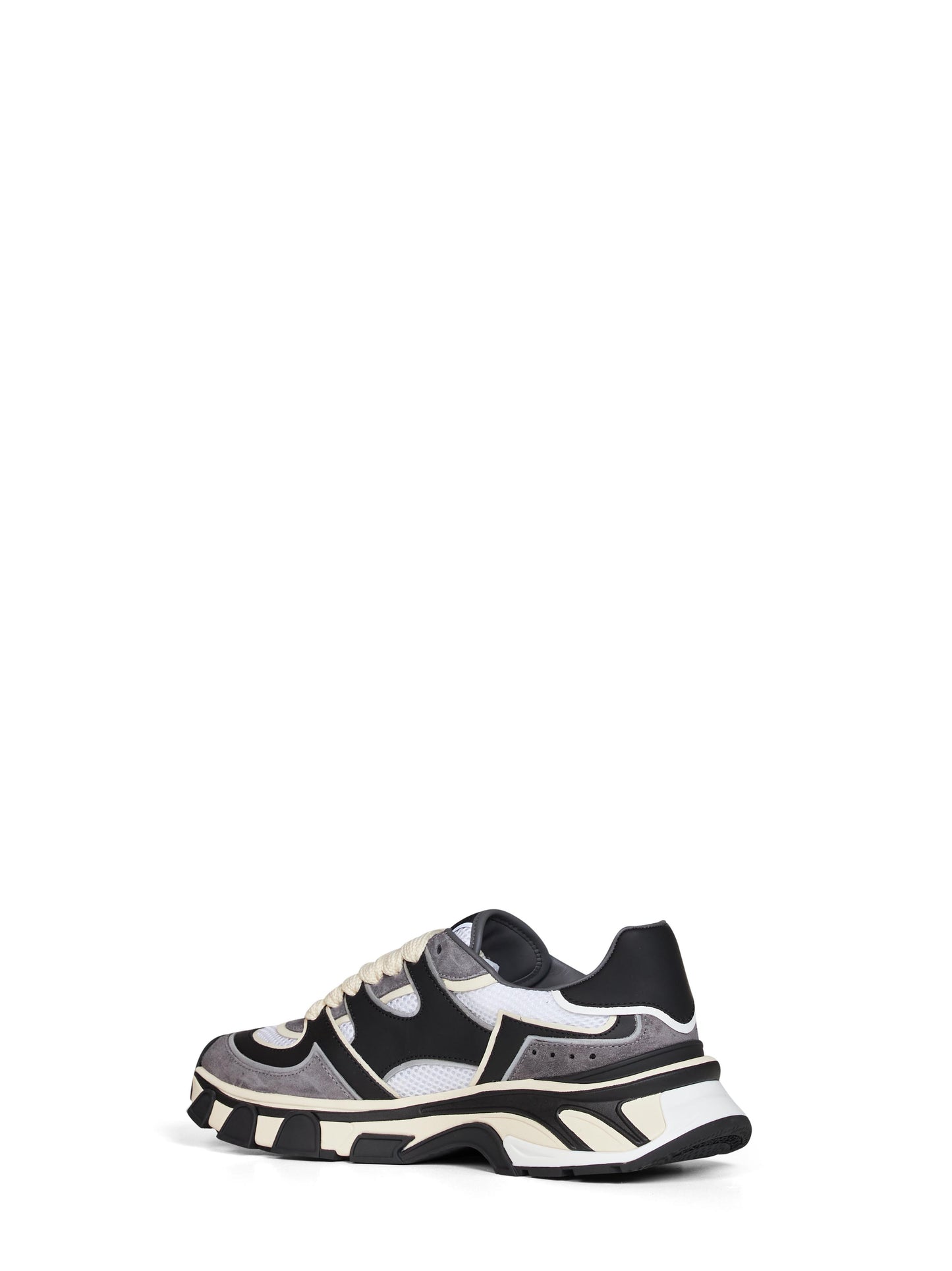Black and white nappa calfskin leather and mesh DG Country Road sneakers