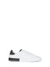 Sneakers basse Portofino in vitello nappato e nabuk bianco e grigio scuro
