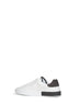 Sneakers basse Portofino in vitello nappato e nabuk bianco e grigio scuro