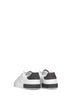 Sneakers basse Portofino in vitello nappato e nabuk bianco e grigio scuro