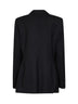 Giacca monopetto Turlington in saia stretch nera