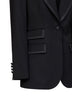 Giacca monopetto Turlington in saia stretch nera