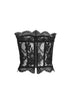 Bustier in pizzo chantilly nero