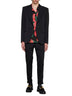 Black technical fabric Sicilia single-breasted blazer