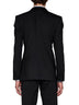Giacca Tuxedo Sicilia in lana stretch nera