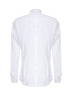 White cotton poplin Gold tuxedo shirt