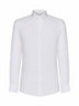 Camicia Martini in jacquard di seta DG Barre bianco